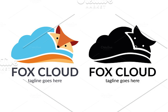 Fox Cloud Logo in Logo Templates - product preview 4