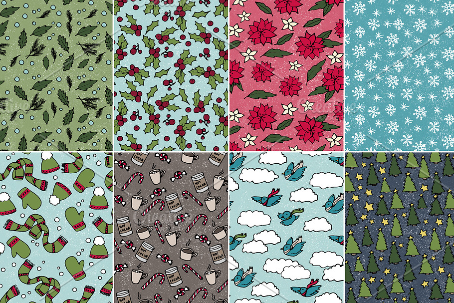 Holiday & Christmas Patterns/Clipart in Patterns - product preview 8