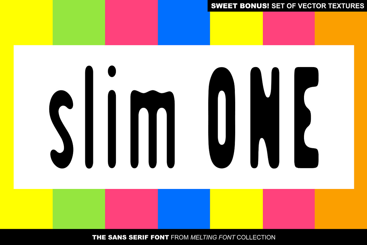 SlimOne Normal Sans Serif Font in Sans-Serif Fonts - product preview 8