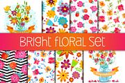 Bright floral set