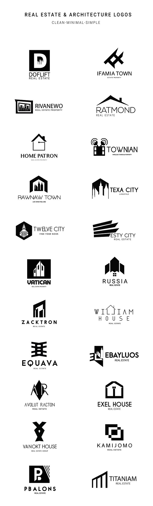 Real Estate & Architecture Logos in Logo Templates - product preview 18