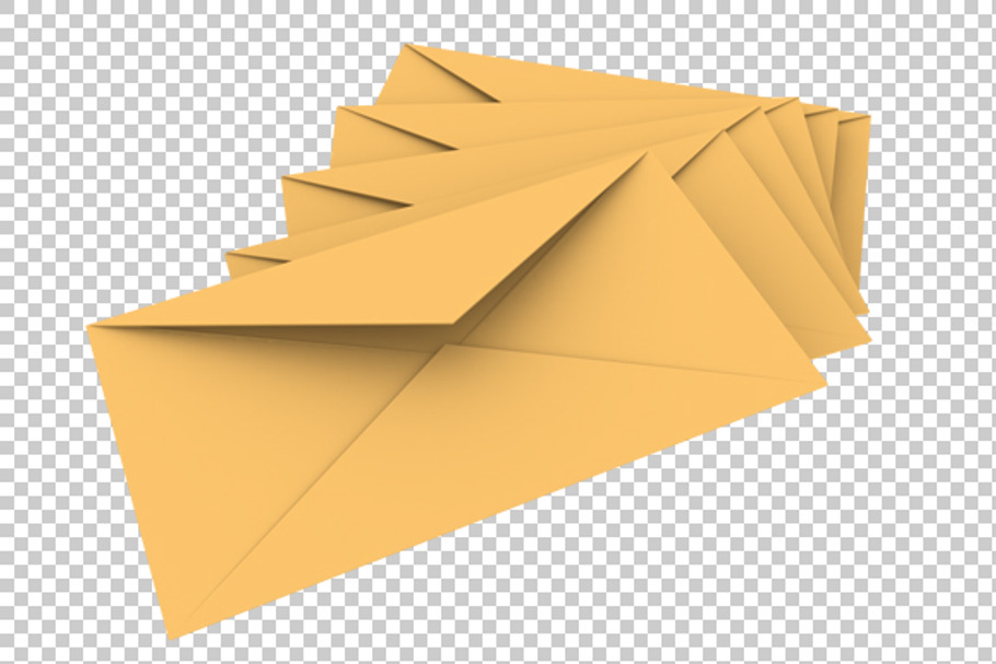 Envelopes - 3D Render PNG