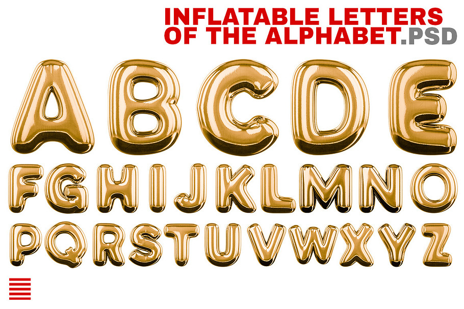 Inflatable letters