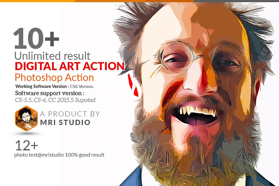 Digital Art Photoshop Action in Add-Ons - product preview 8