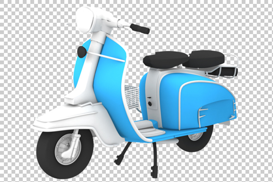 Scooter - 3D Render PNG in Graphics - product preview 8