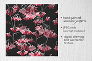 sakura blossom seamless pattern