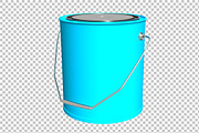 Paint Bucket - 3D Render PNG