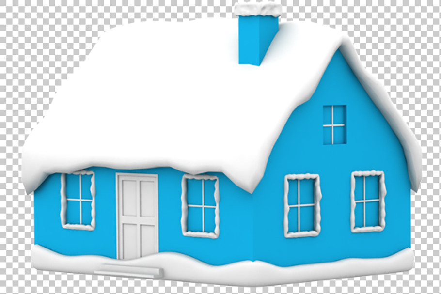 House - 3D Render PNG in Graphics - product preview 8