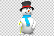 Snowman - 3D Render PNG