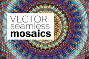 Seamless vector mosaic set