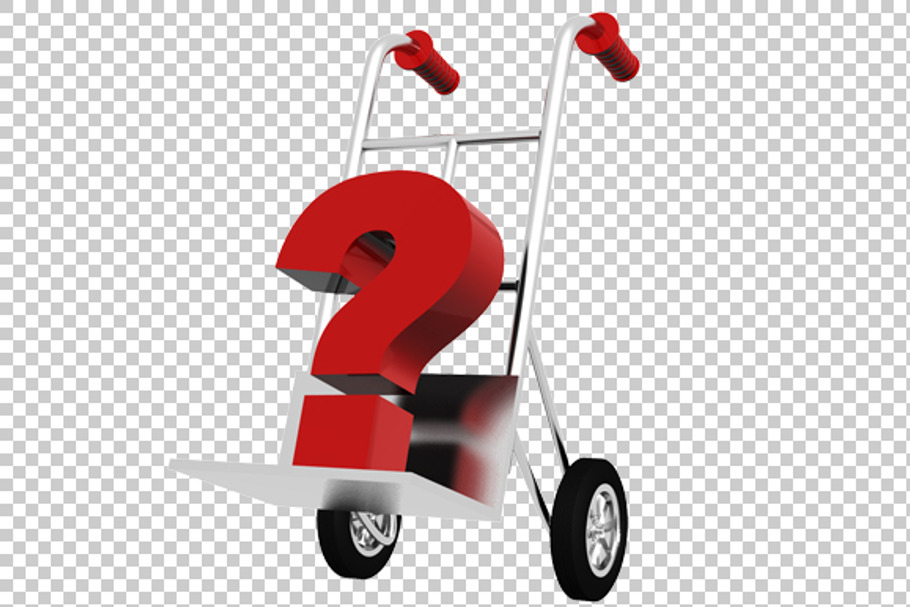 Question Mark- 3D Render PNG in Graphics - product preview 8