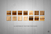 14 Wood vector textures