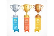 Award Cup Menu Infographic 