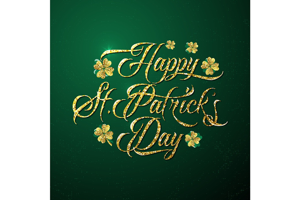 Vector illustration of happy saint Patricks day greeting poster in Objects - product preview 8