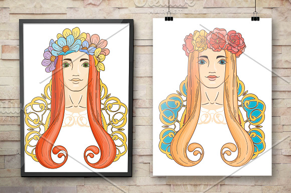 Beauty Collection: Art Nouveau in Illustrations - product preview 2