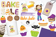 Bake sale illustration pack