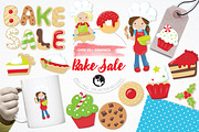 Bake sale illustration pack