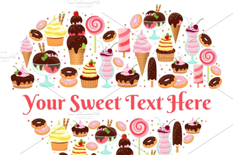 I Love Sweets in Love Icons - product preview 8