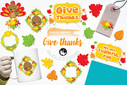 Give thanks illustration pack