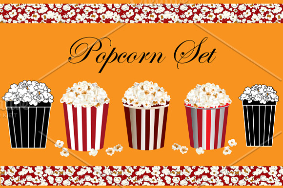 Popcorn Set : Vector Collection in Objects - product preview 5