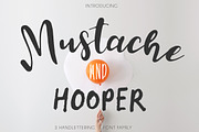Mustache Pack [3 Fonts]