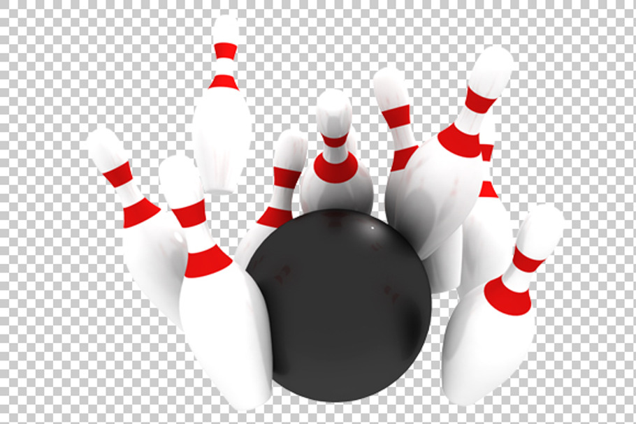 Bowling - 3D Render PNG in Graphics - product preview 8