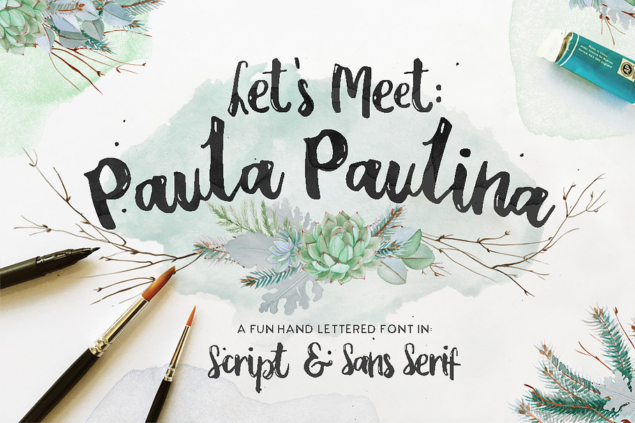 Paula Paulina Script in Script Fonts - product preview 8