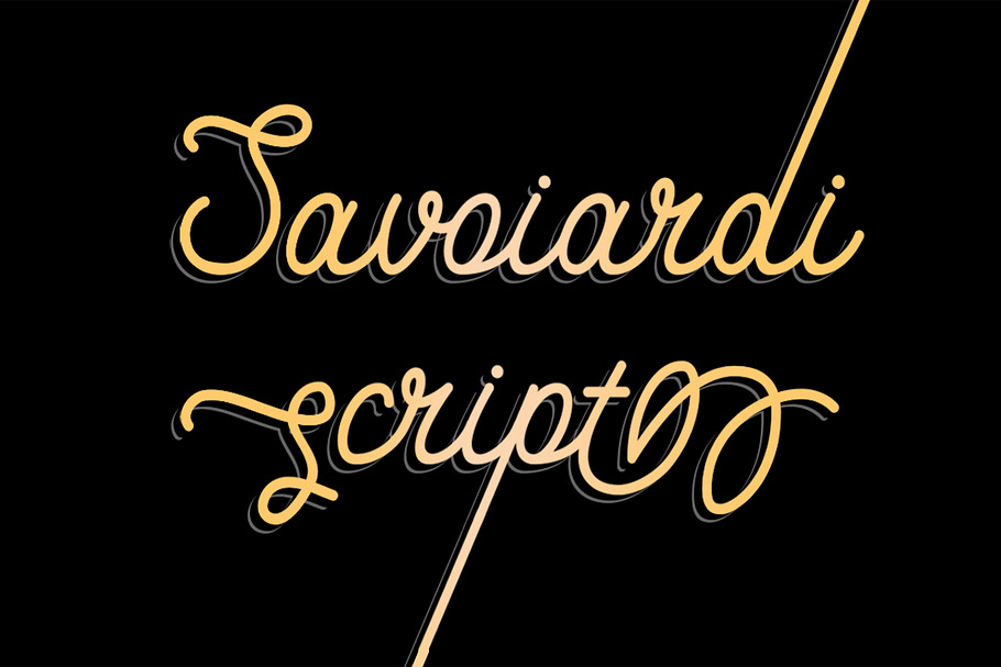 Savoiardi script+shadow in Script Fonts - product preview 8