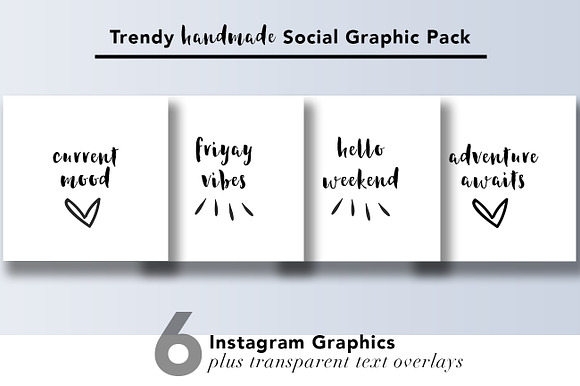 Trendy Handmade Social Graphic Pack in Instagram Templates - product preview 1