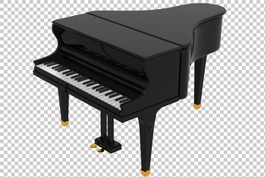 Piano - 3D Render PNG in Graphics - product preview 8