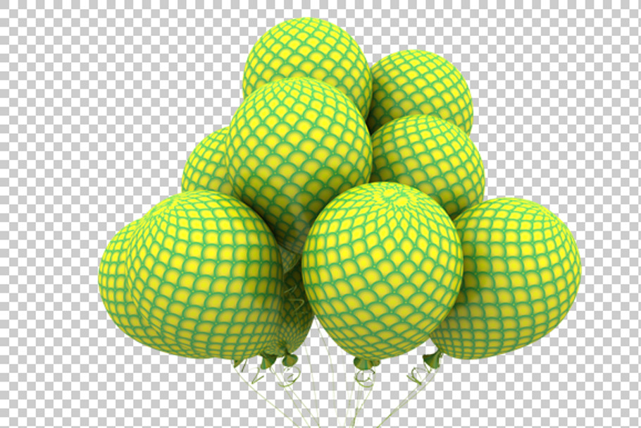 Pattern Balloon - 3D Render PNG in Graphics - product preview 8