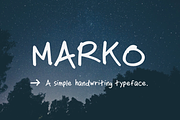 Marko Handwriting Typeface