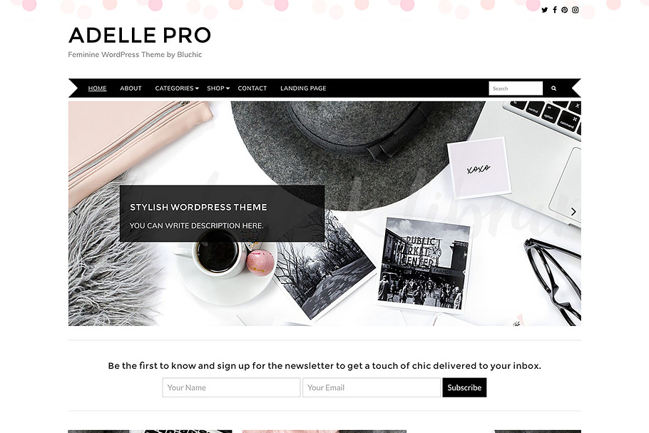 Adelle Pro - Blog & eCommerce Theme