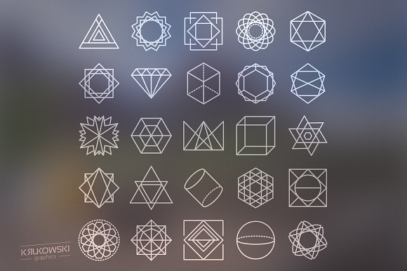 Geometric Icons Set in Icons - product preview 1