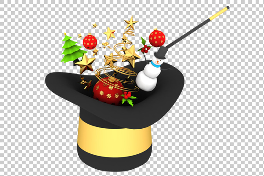 Christmas 3D Render PNG in Graphics - product preview 8