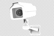 CCTV Camera - 3D Render PNG