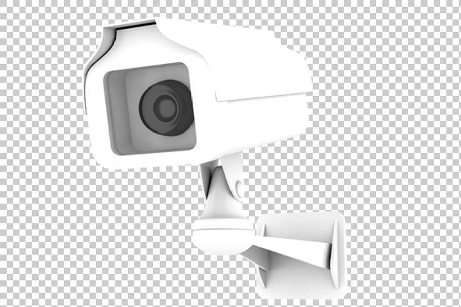 CCTV Camera - 3D Render PNG in Graphics - product preview 8