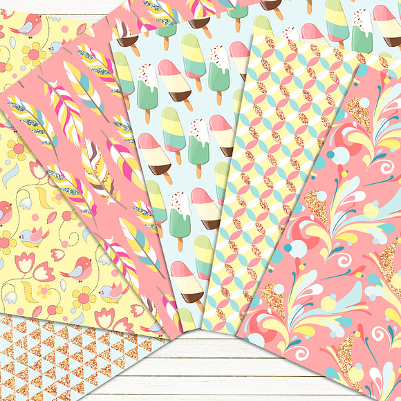 SPRING BLOOM digital papers in Patterns - product preview 2