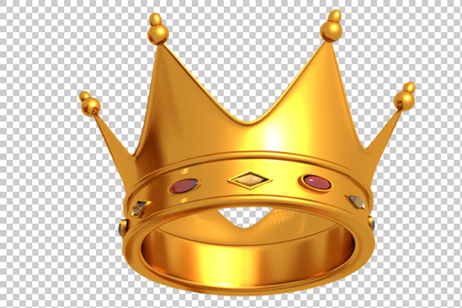 Crown - 3D Render PNG in Graphics - product preview 8