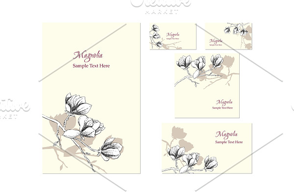 Template corporate identity with magnolia 