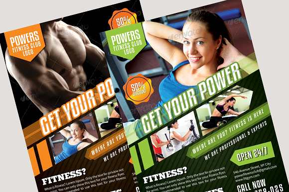 Fitness Flyer Vol-1 in Flyer Templates - product preview 1