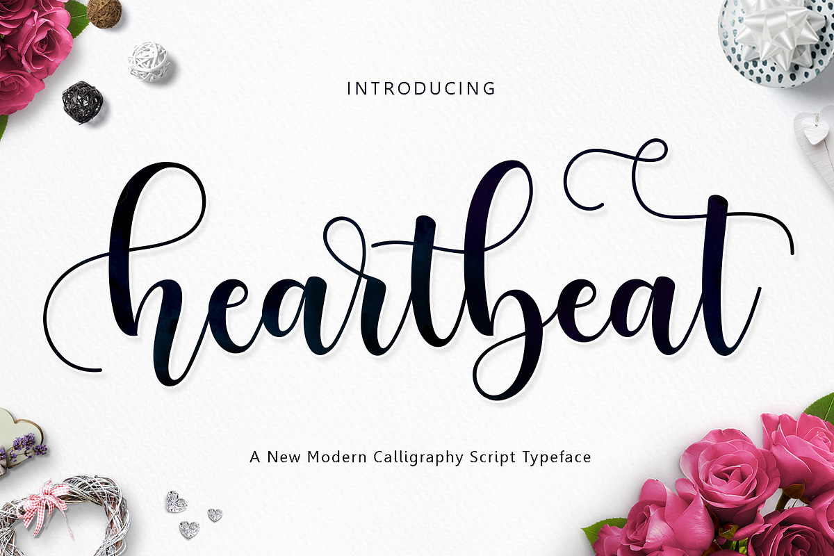 Heartbeat Script in Script Fonts - product preview 8