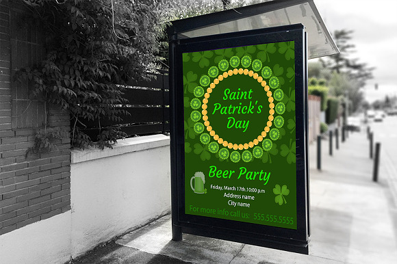 St. Patrick's Day poster, flyer set in Flyer Templates - product preview 2