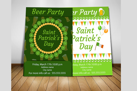 St. Patrick's Day poster, flyer set in Flyer Templates - product preview 3
