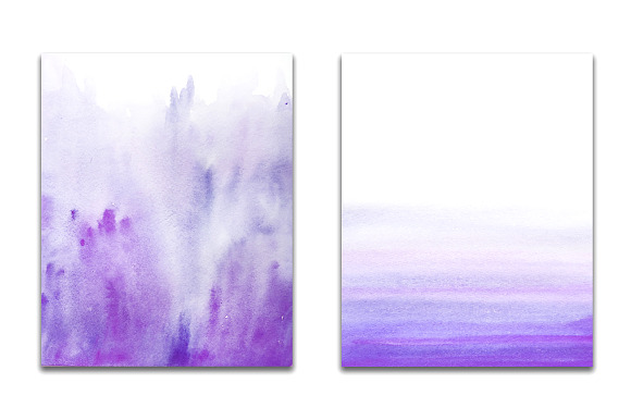 purple ombre watercolor in Textures - product preview 2
