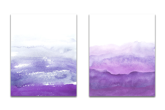 purple ombre watercolor in Textures - product preview 4