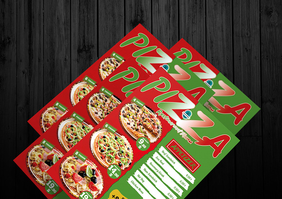 Pizza Restaurant Menu in Flyer Templates - product preview 2