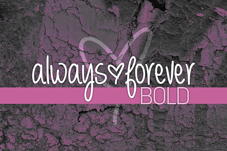 Always Forever Bold in Script Fonts - product preview 8