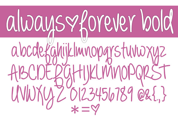 Always Forever Bold in Script Fonts - product preview 1