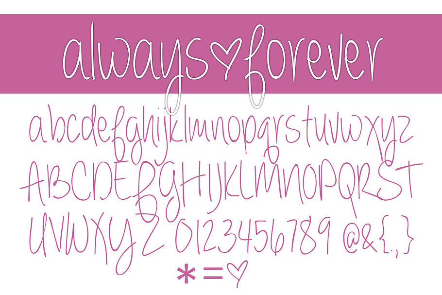 Always Forever Font Family in Script Fonts - product preview 8